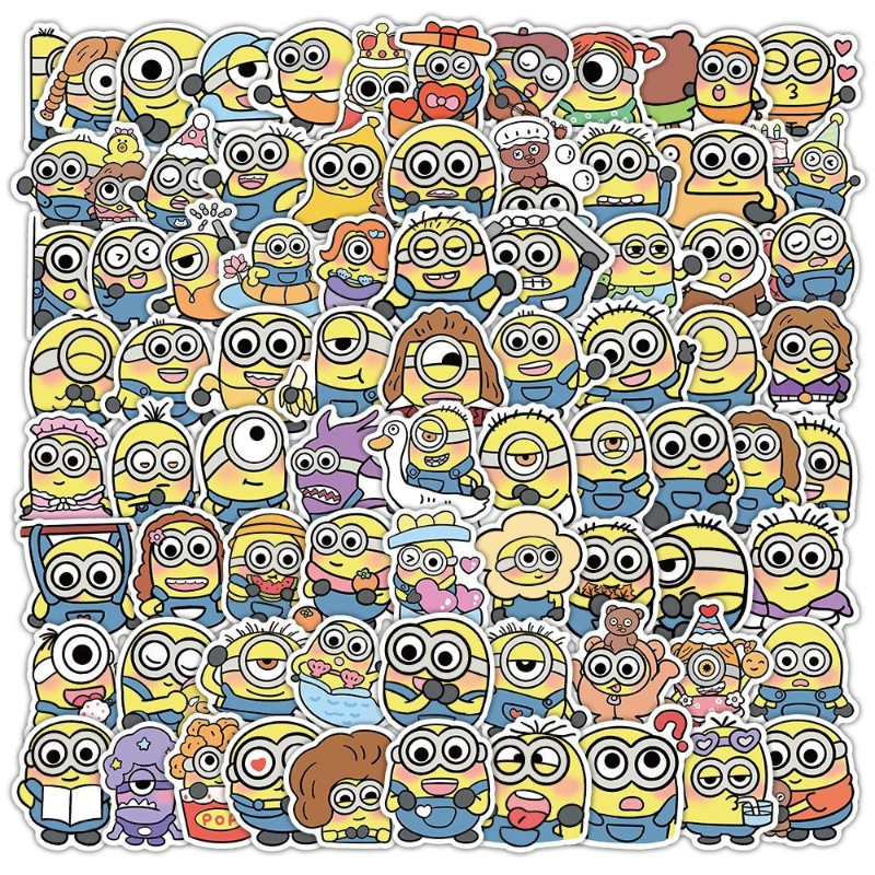 Laptop Accessories Kit - Minions movie anime cartoon cute 102pcs