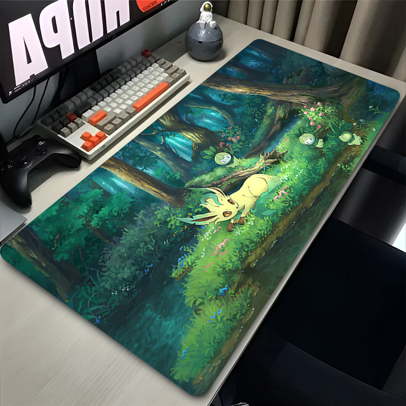 Laptop Accessories Mouse - Mouse Pad Gamer P-pokemon Leafeon Large