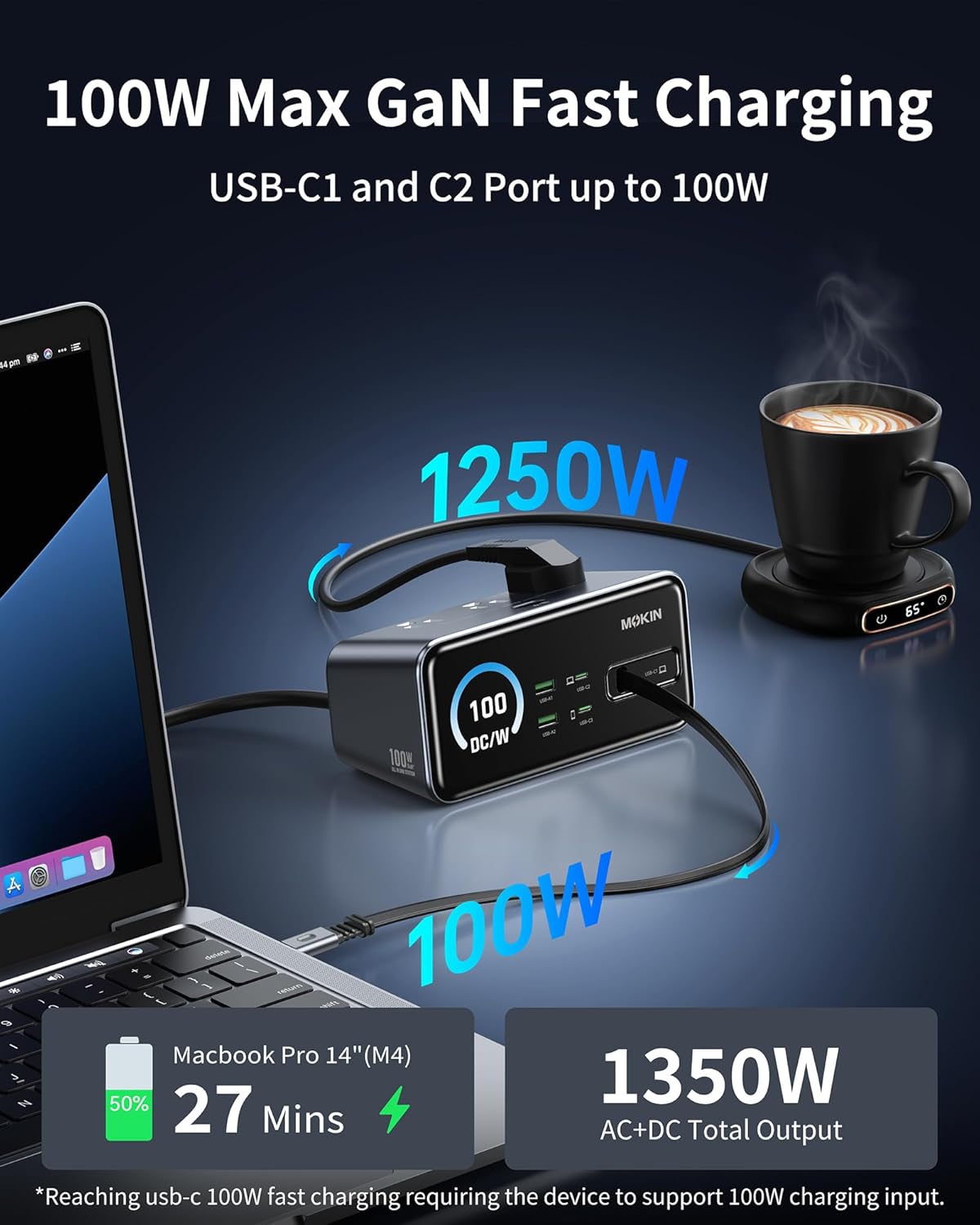 8-in-1 Charging Station: 3 USB - Laptop Accessories Images 评论和价格