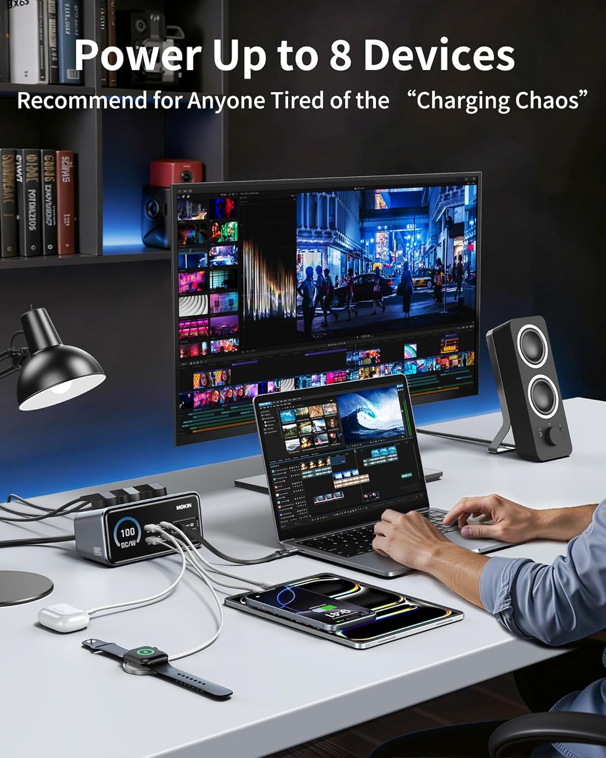 8-in-1 Charging Station: 3 USB - Laptop Accessories Images 评论和价格