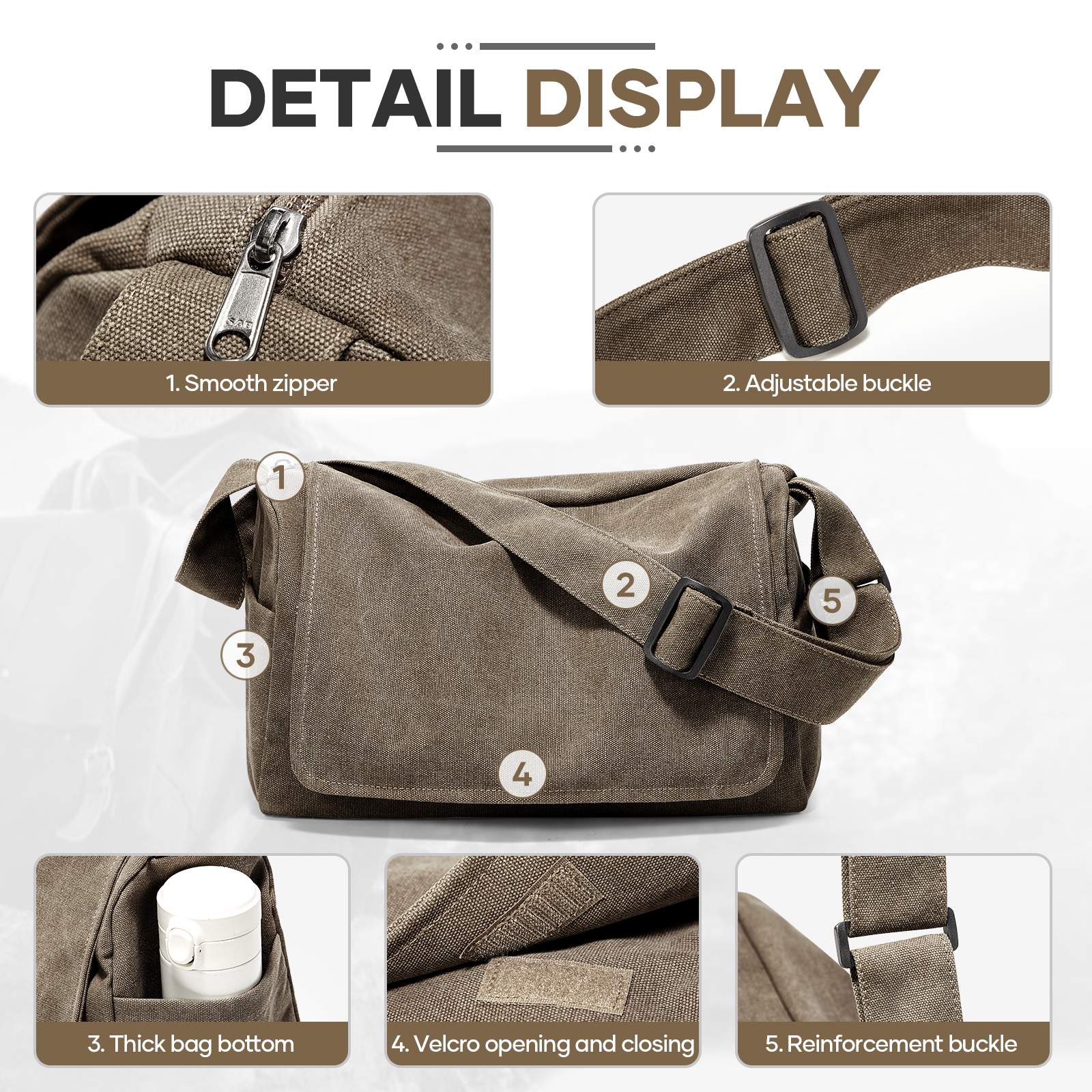 Vintage Men's Shoulder Bag Mes - Laptop Accessories Box 评论和价格