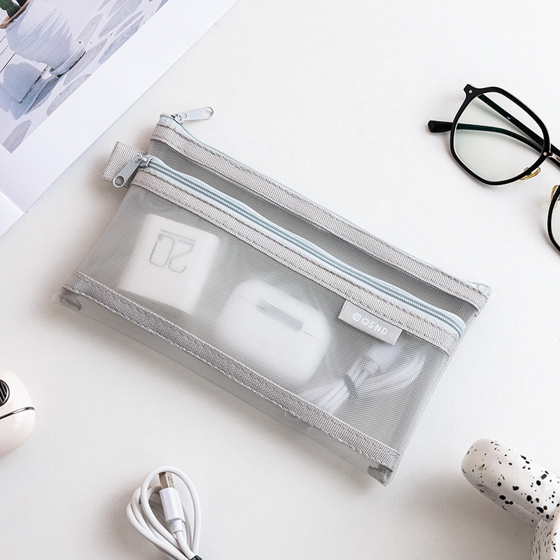 Transparent mesh data cable st - Cable Management Bag 评论和价格