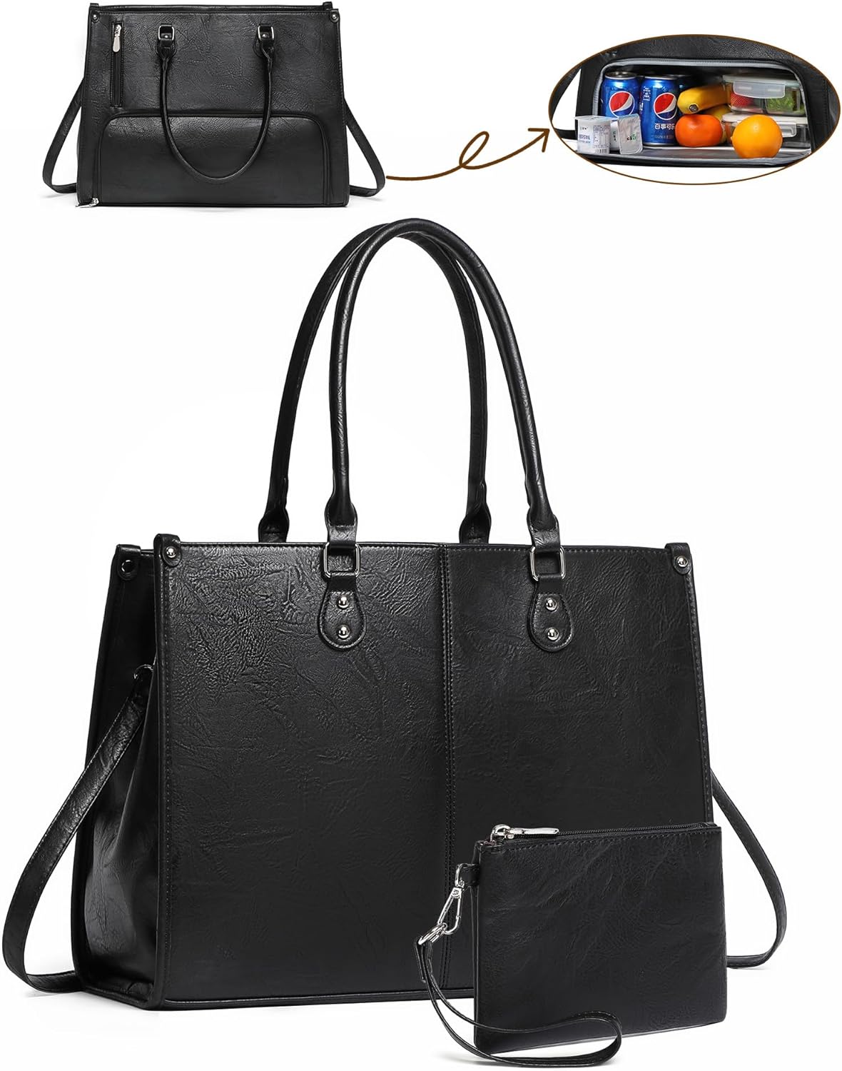 2 in 1 Laptop Tote Bag with In - Laptop Accessories Box 评论和价格