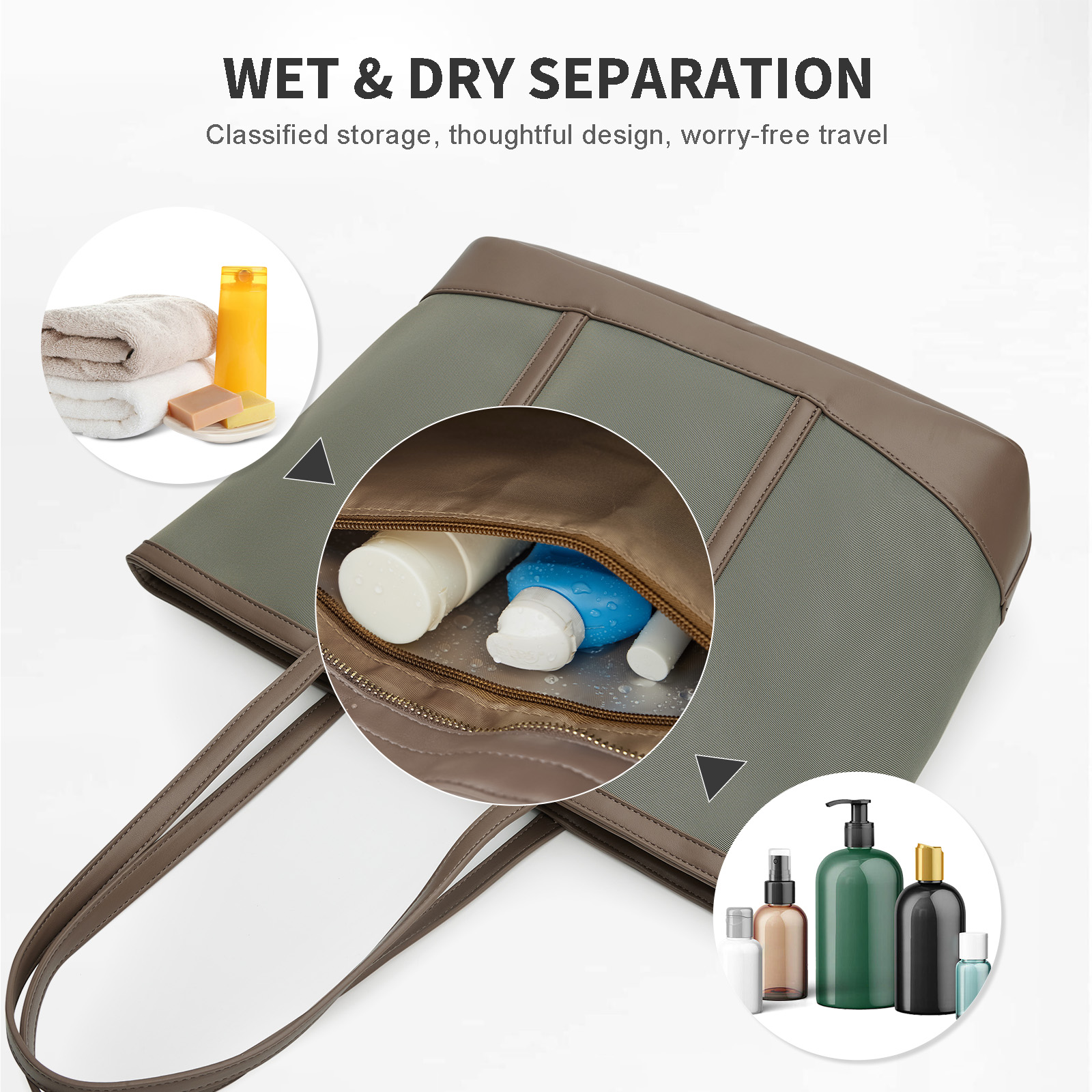 Women Large Shoulder Bag, Zipp - Laptop Accessories Box 评论和价格