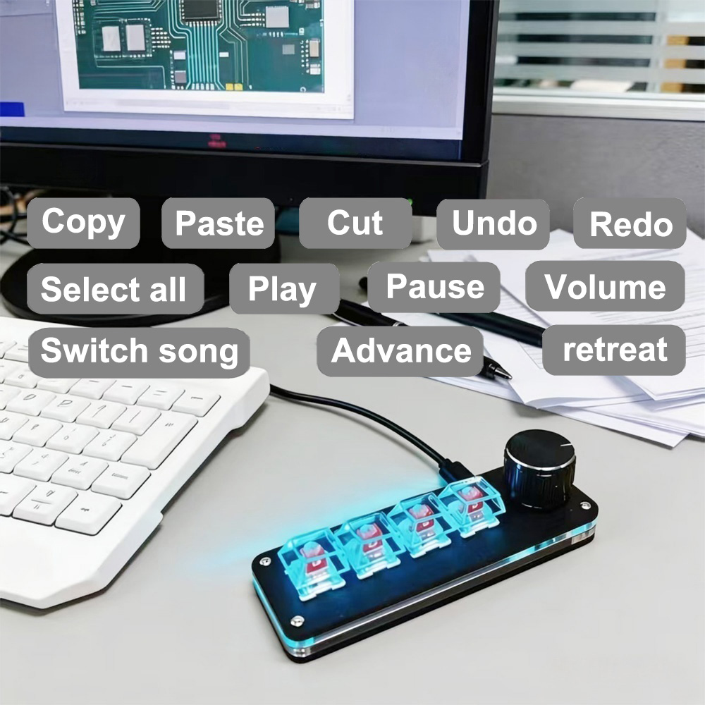 4-key mini mechanical keyboard - Laptop Accessories Uk 评论和价格