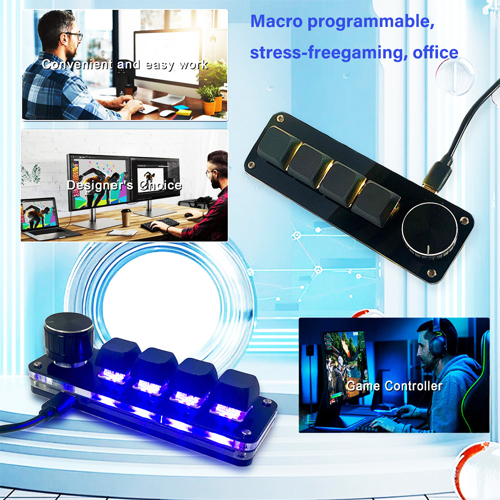 4-key mini mechanical keyboard - Laptop Accessories Uk 评论和价格