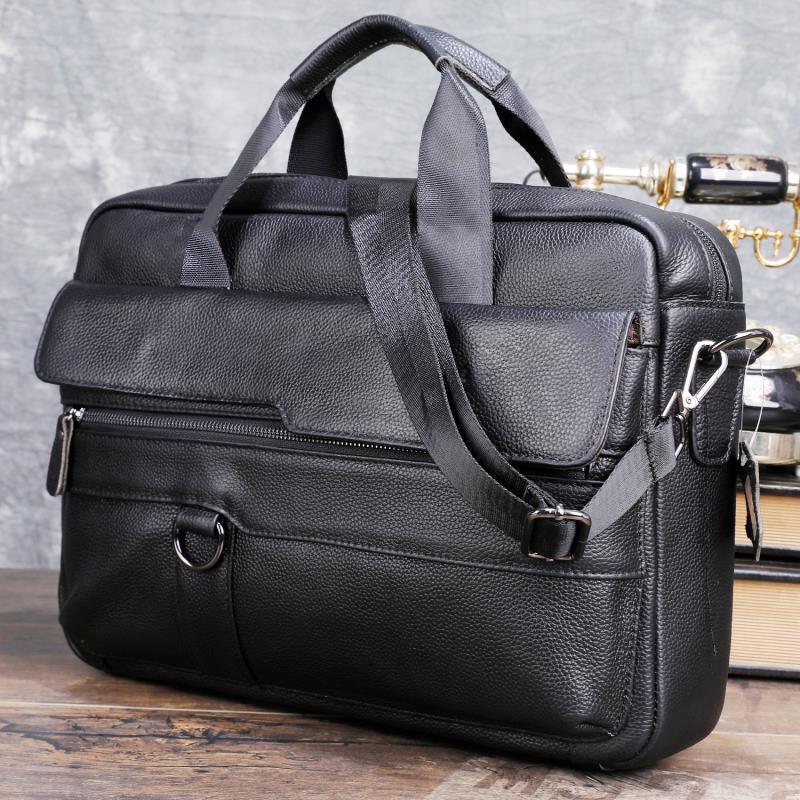 Large Men's Genuine Leather Ha - Laptop Accessories Box 评论和价格