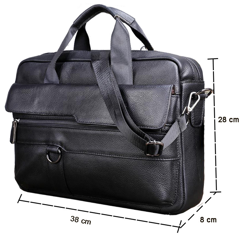 Large Men's Genuine Leather Ha - Laptop Accessories Box 评论和价格