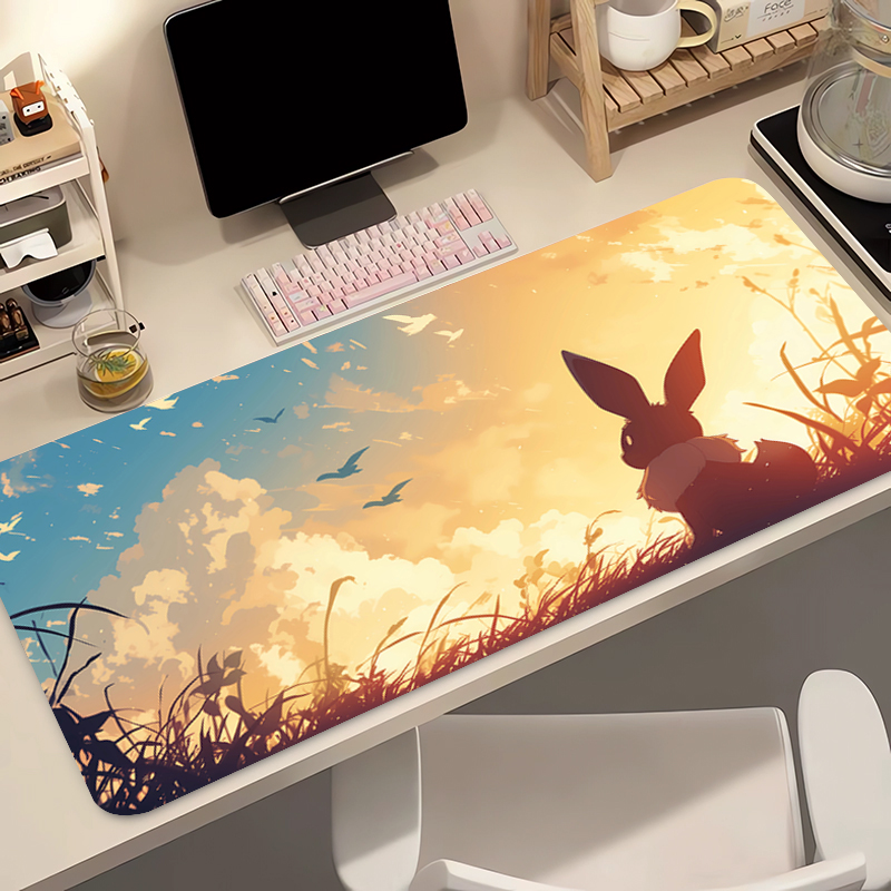 Anime Mouse Pad Pokemon Eevee  - Laptop Accessories Mouse 评论和价格