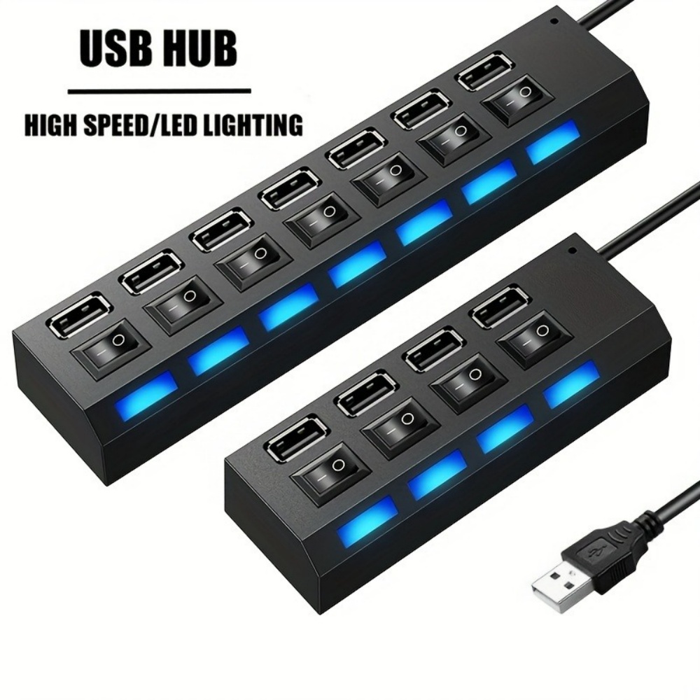 4/7 Port USB 2.0 Hub High Spee - Laptop Accessories Hub 评论和价格