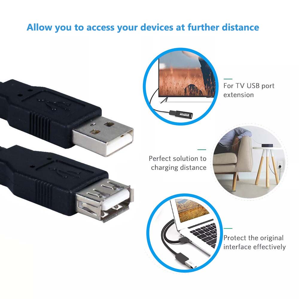 Short USB 2.0 Extension Cable  - Laptop Accessories Women 评论和价格