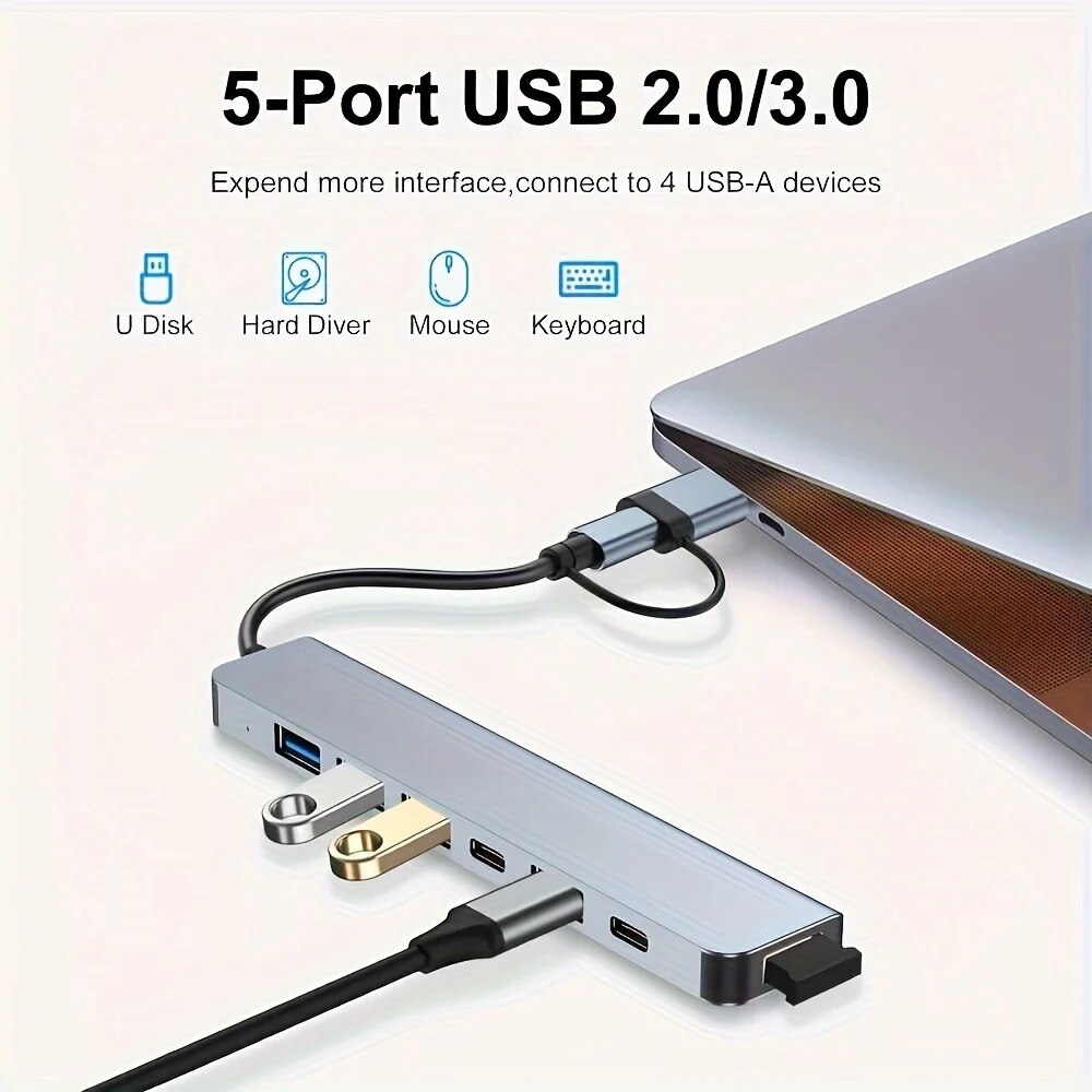 7 In 1 USB C Extender Adapter  - Laptop Accessories Hub 评论和价格