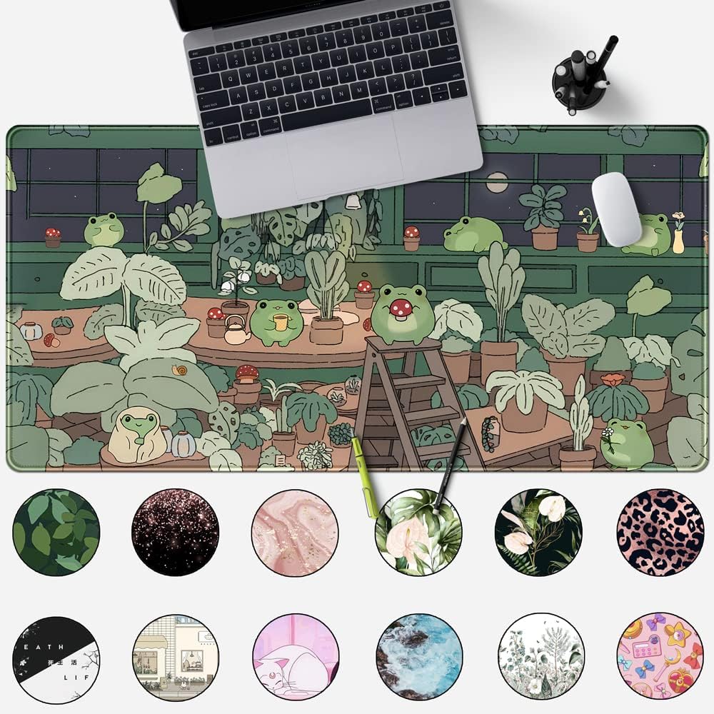 Cute Frog Mouse Pad Desk Mat,  - Laptop Accessories Images 评论和价格