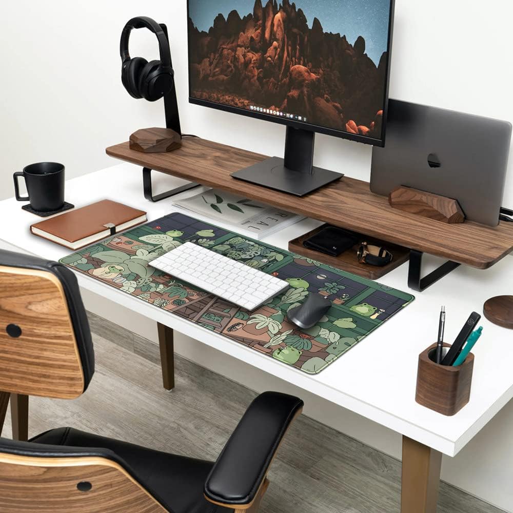 Cute Frog Mouse Pad Desk Mat,  - Laptop Accessories Images 评论和价格