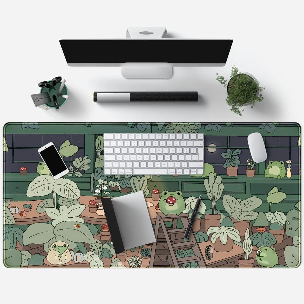 Cute Frog Mouse Pad Desk Mat,  - Laptop Accessories Images 评论和价格