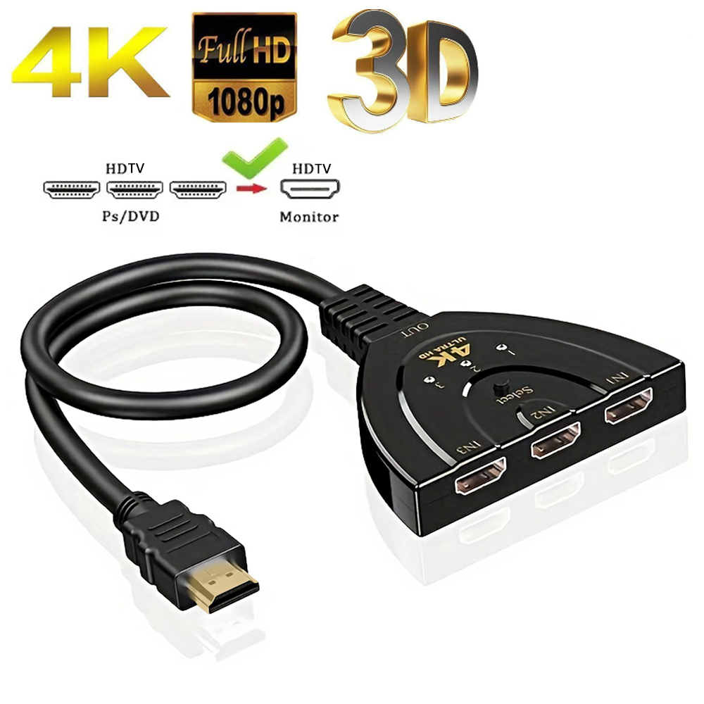 4K*2K 3 Port HDTV-compatible S - Laptop Accessories Hub 评论和价格