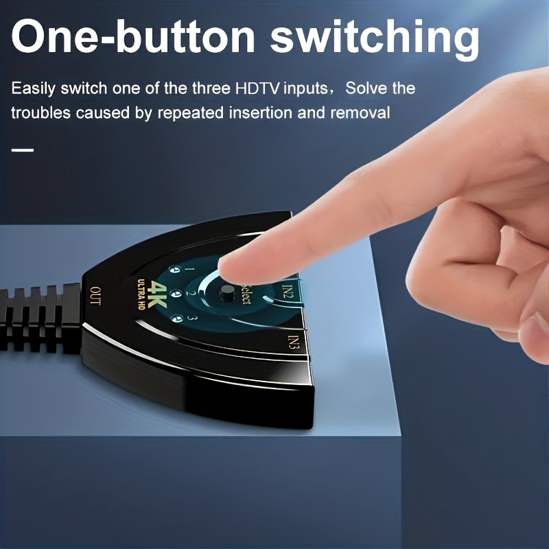4K*2K 3 Port HDTV-compatible S - Laptop Accessories Hub 评论和价格