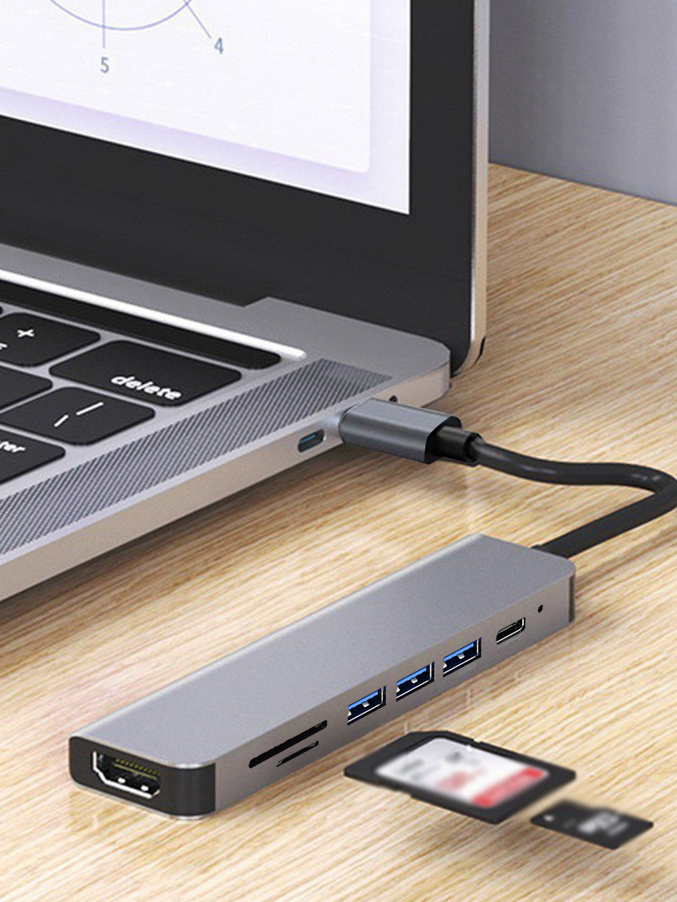Cross-border 7-in-1 USB hub wi - Laptop Accessories Hub 评论和价格