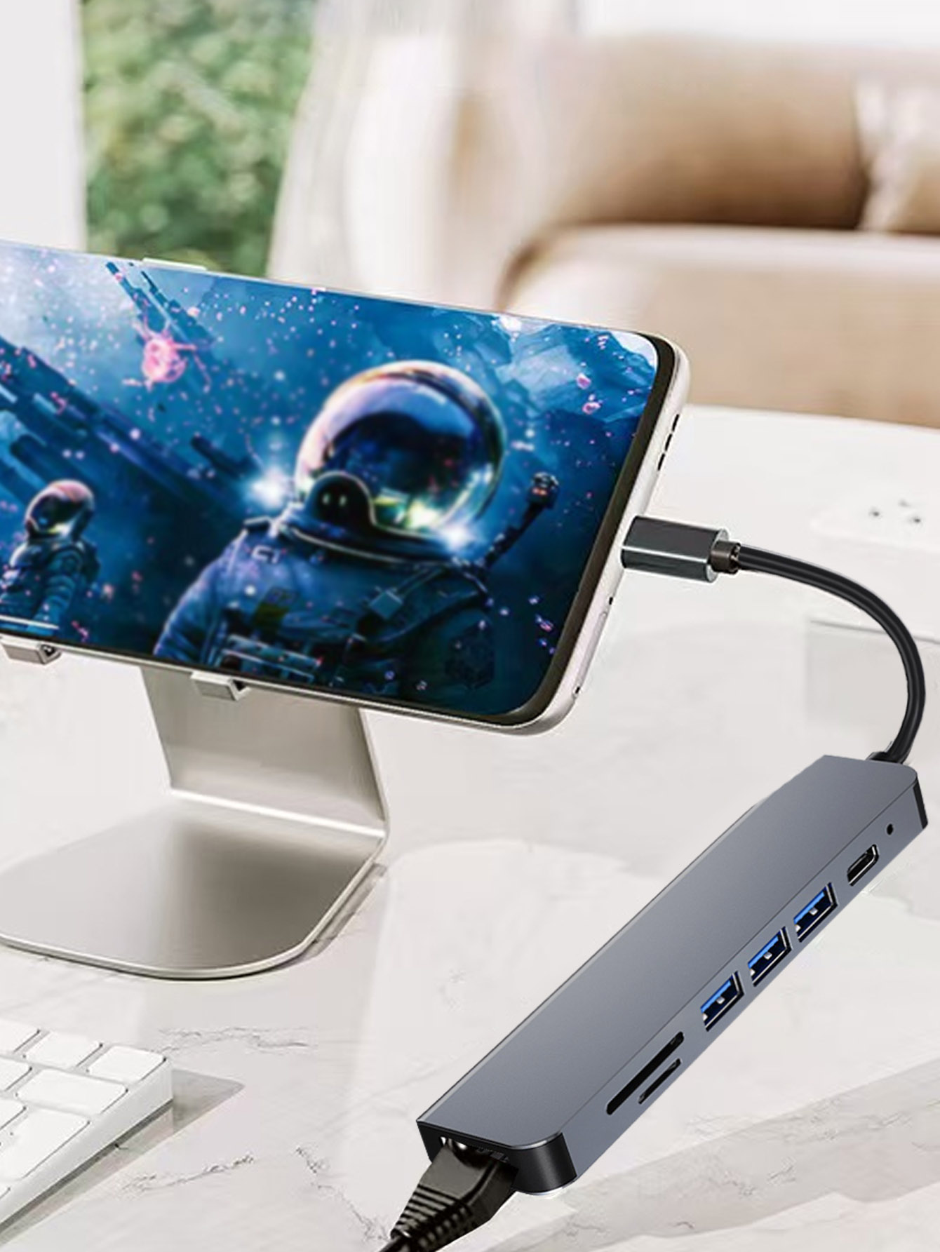 Cross-border 7-in-1 USB hub wi - Laptop Accessories Hub 评论和价格