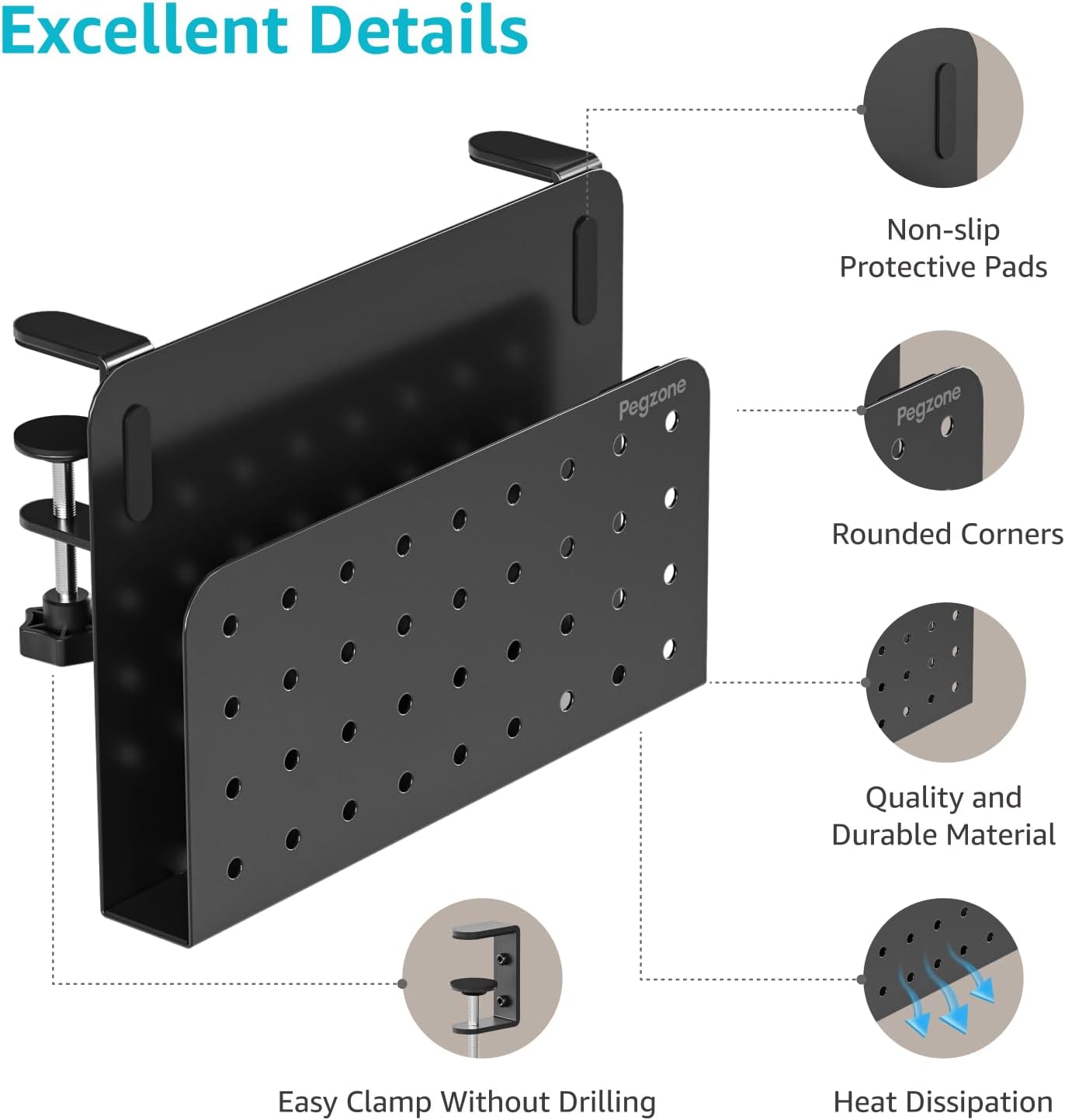 Desk Side Storage Organizer, N - Laptop Accessories Images 评论和价格