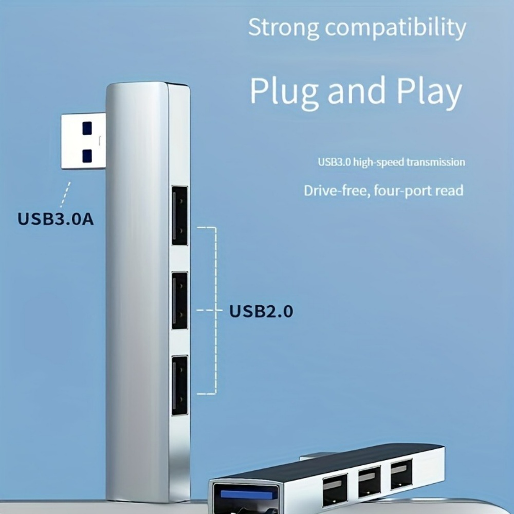 4 in 1 USB 3.0 Hub Type C 3.1  - Laptop Accessories Hub 评论和价格