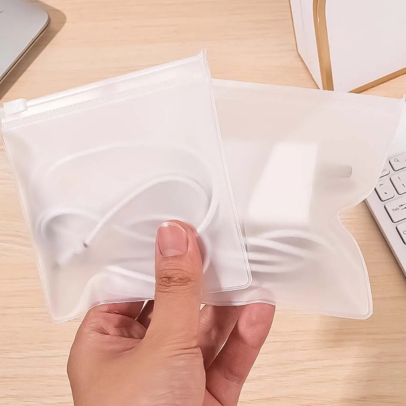 10-1PCS Clear Zipper Pouches P - Cable Management Bag 评论和价格