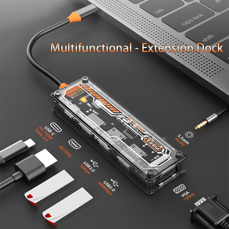 6-in-1 USB C Hub for MacBook P - Usb C Docking Hub 评论和价格