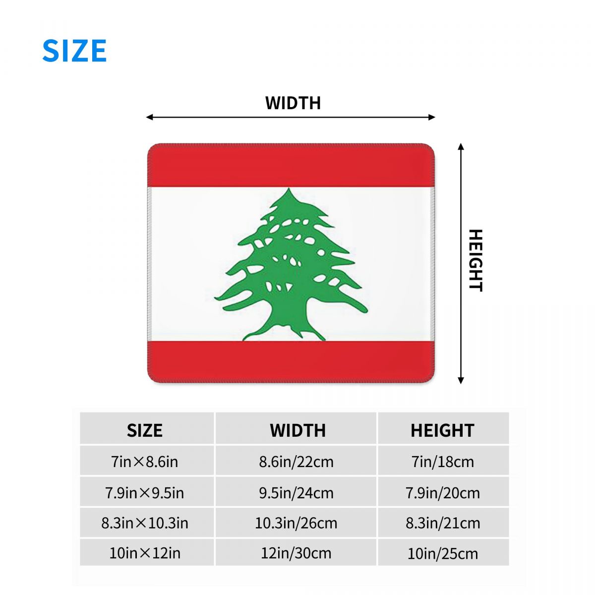 Multi-size Mouse Pad Flag Of L - Laptop Accessories Lebanon 评论和价格