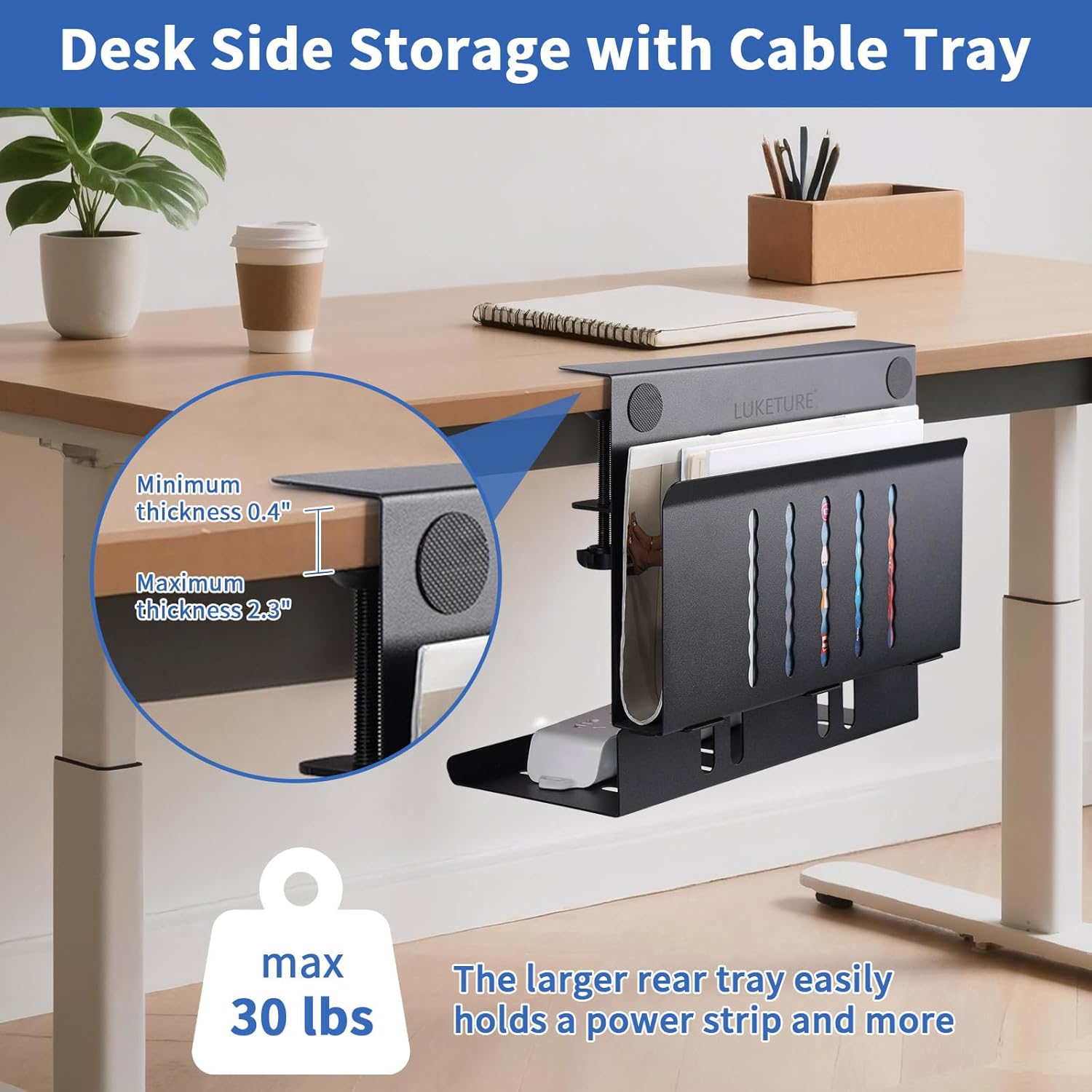 Desk Side Laptop Holder with C - Laptop Accessories Images 评论和价格