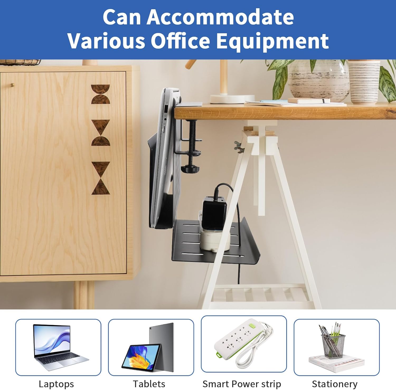 Desk Side Laptop Holder with C - Laptop Accessories Images 评论和价格