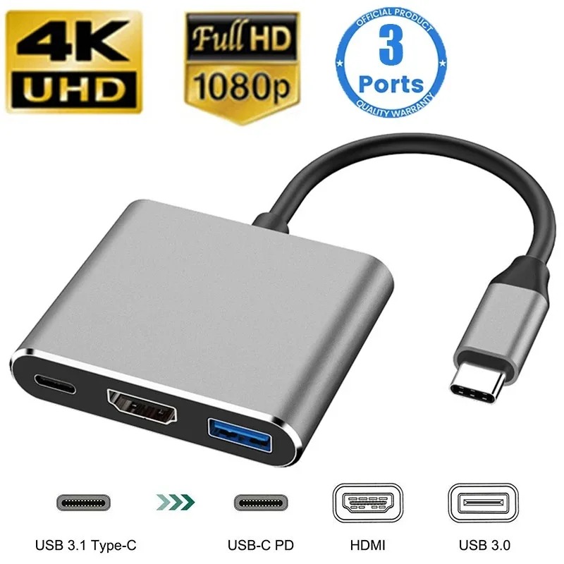 USB C HUB 3in1 Type C 3.0 to H - Usb C Docking Hub 评论和价格