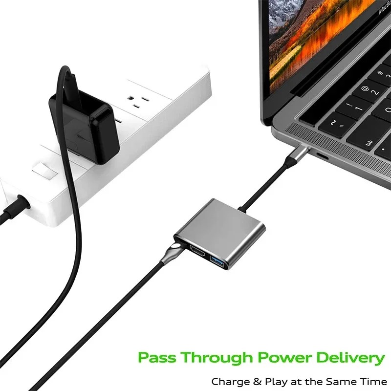 USB C HUB 3in1 Type C 3.0 to H - Usb C Docking Hub 评论和价格
