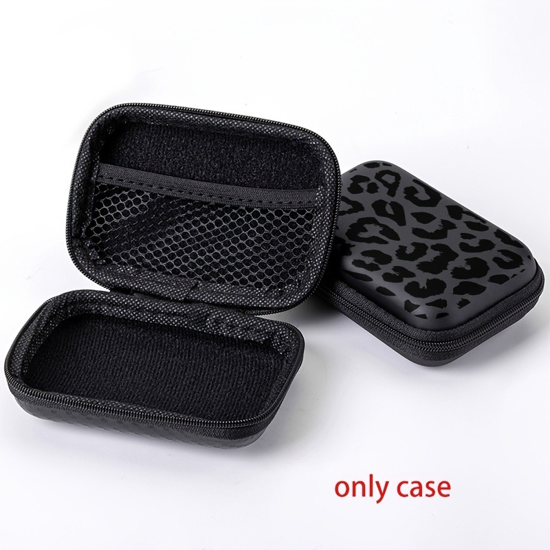 Black Leopard Print EVA Hard S - Cable Management Bag 评论和价格