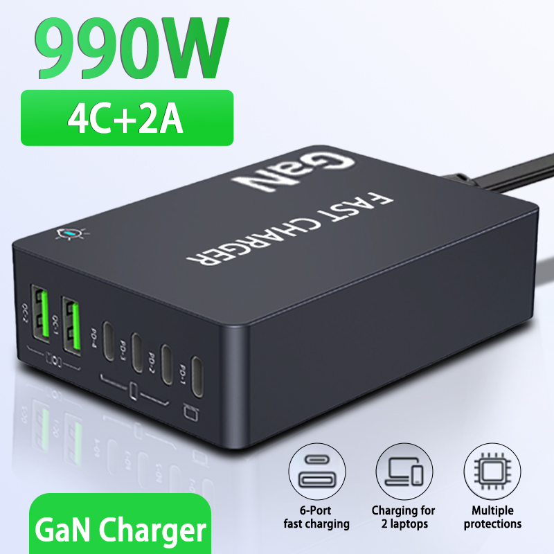 6-Ports PD USB GaN Fast Chargi - Laptop Accessories Uk 评论和价格