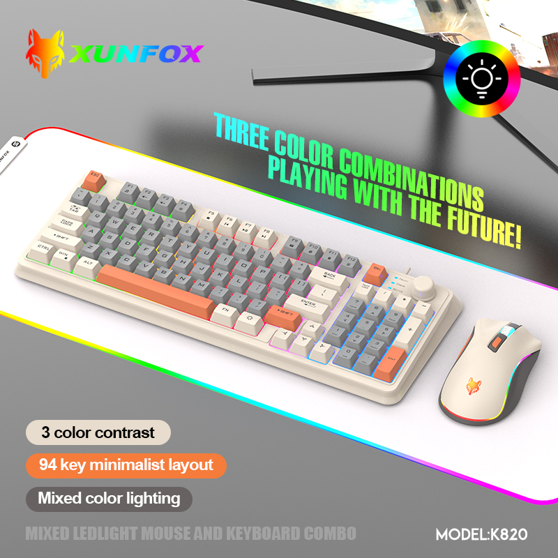 K820 USB Wired Game Keyboard M - Laptop Accessories Women 评论和价格