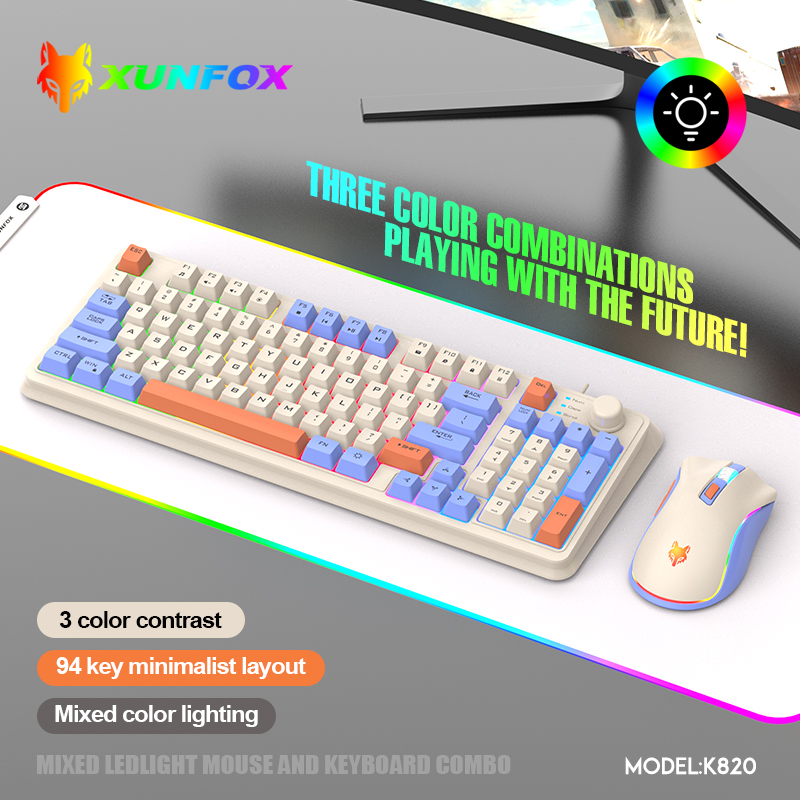 K820 USB Wired Game Keyboard M - Laptop Accessories Women 评论和价格