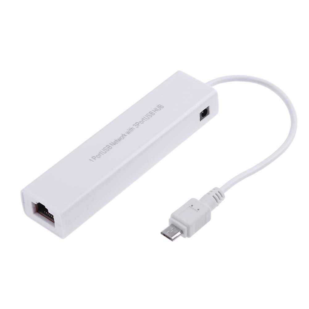 OTG 3 Port USB 2.0 HUB 10/100M - Laptop Accessories Hub 评论和价格