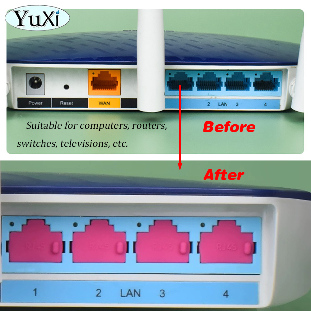 10Pcs Ethernet Hub Port RJ45 A - Laptop Accessories Hub 评论和价格