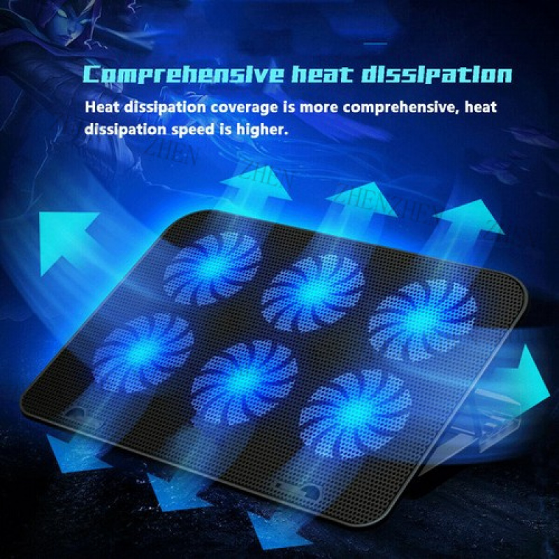 Y 6 Fans USB Cooler Cooling Pa - Laptop Cooling Pad 评论和价格