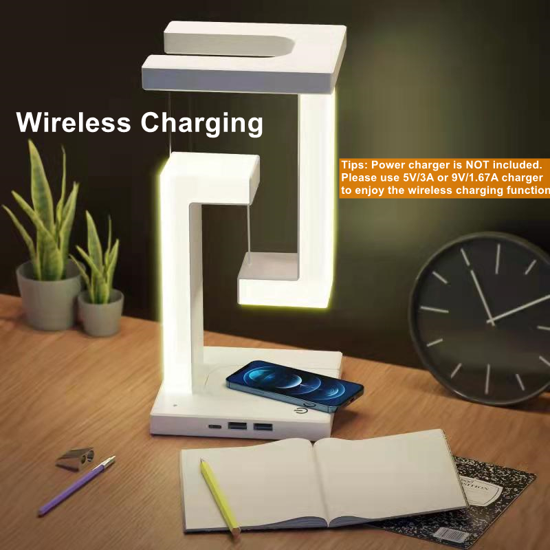 Floating Desk Lamp With Wirele - Usb C Docking Hub 评论和价格