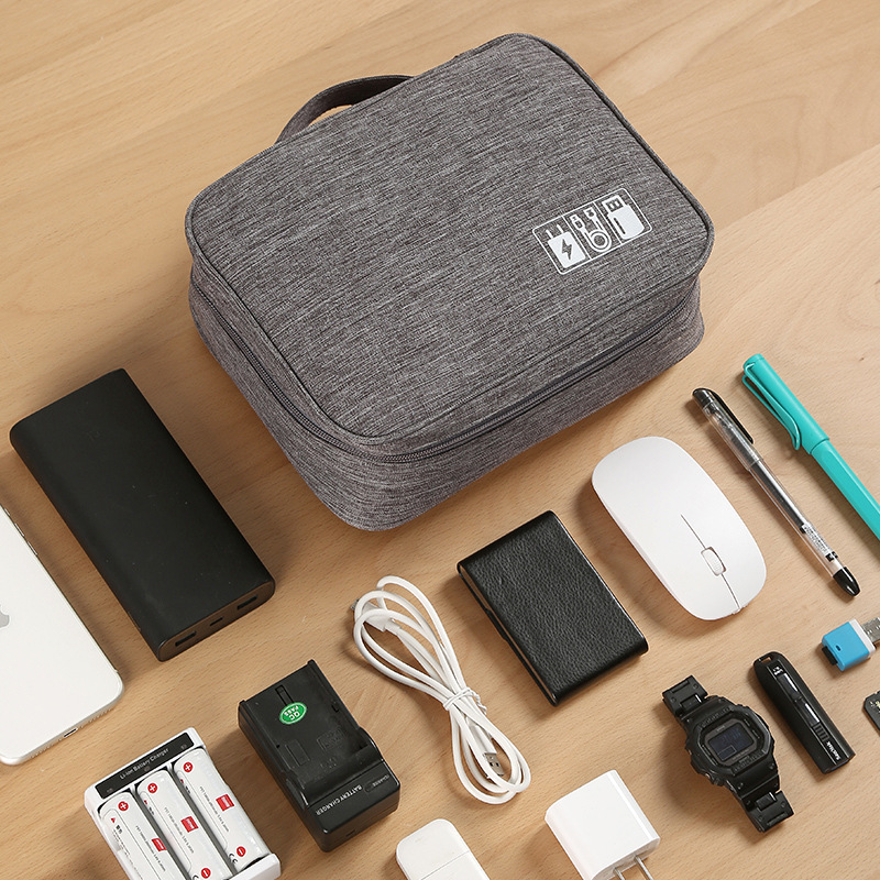 Portable USB Data Line Charger - Cable Management Bag 评论和价格