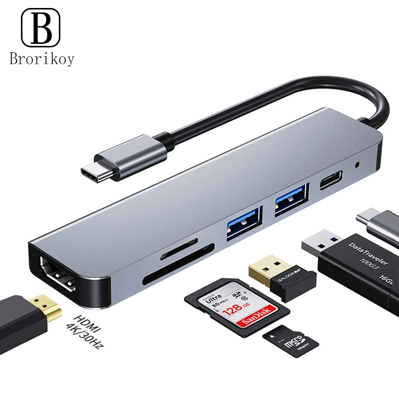 6 In 1 PD Type C Docking Stati - Usb C Docking Hub 评论和价格