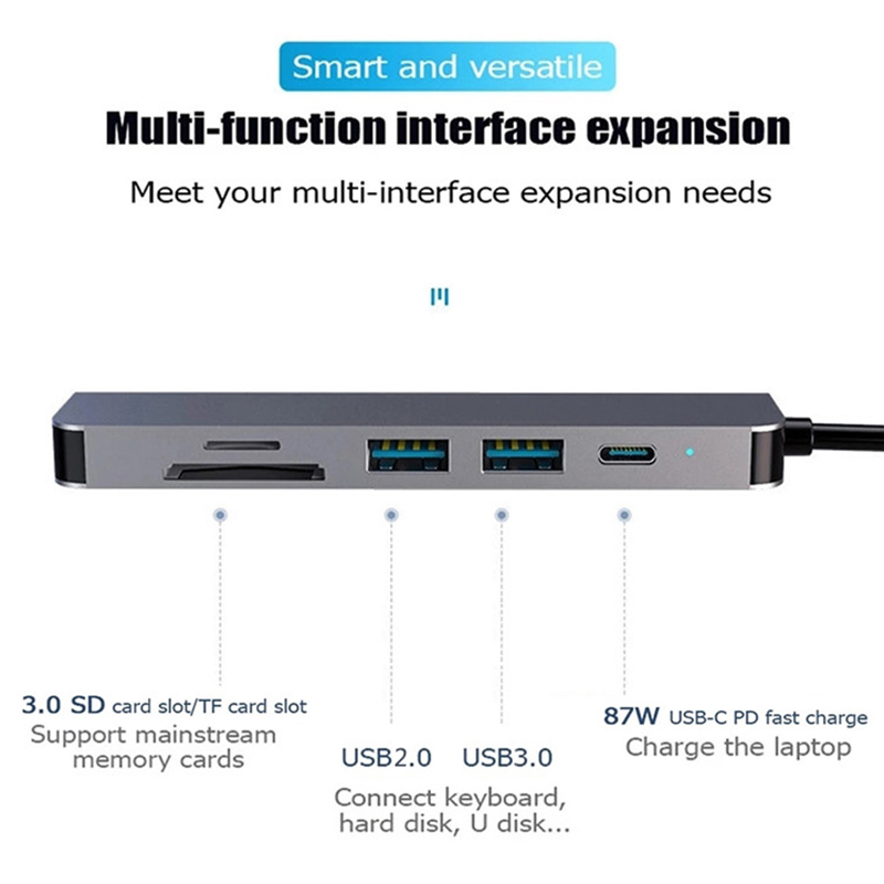 6 In 1 PD Type C Docking Stati - Usb C Docking Hub 评论和价格